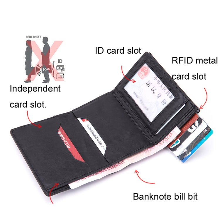RFID Anti-Theft Aluminum Alloy Card Case(Mad Horse Black) - free shipping - PMC TechLife - Order now!