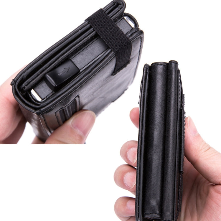 RFID Anti-Theft Aluminum Alloy Card Case(Mad Horse Blue) - free shipping - PMC TechLife - Order now!