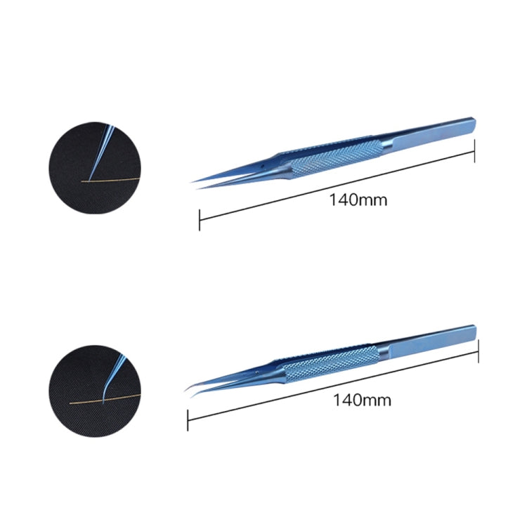 Kaisi Titanium Alloy Tweezers Repair Fingerprint Fly Line Phone Motherboard Precise Antimagnetic Electronics Tweezers(Straight BT-11) - Tweezers by Kaisi | Online Shopping South Africa | PMC TechLife | Buy Now Pay Later Mobicred