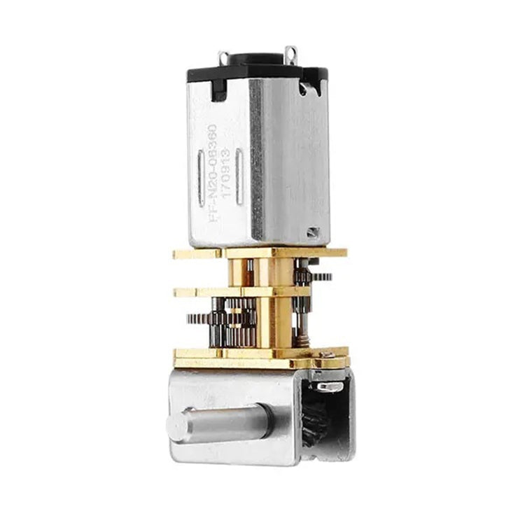 GW12N20 Worm Gear Low Speed Motor Ultra Mini Gear Power-Off Self-Locking Motor For Smart Car Robot(12V 20RPM) - Motor Module by PMC TechLife | Online Shopping South Africa | PMC TechLife | Buy Now Pay Later Mobicred