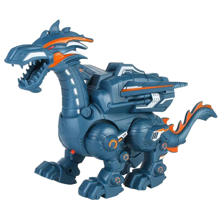 Electric Mechanical Dinosaur Toy Simulation Animal Toy Multifunctional Sound And Light Toy, Style: Spray-Blue - free shipping - PMC TechLife - Order now!