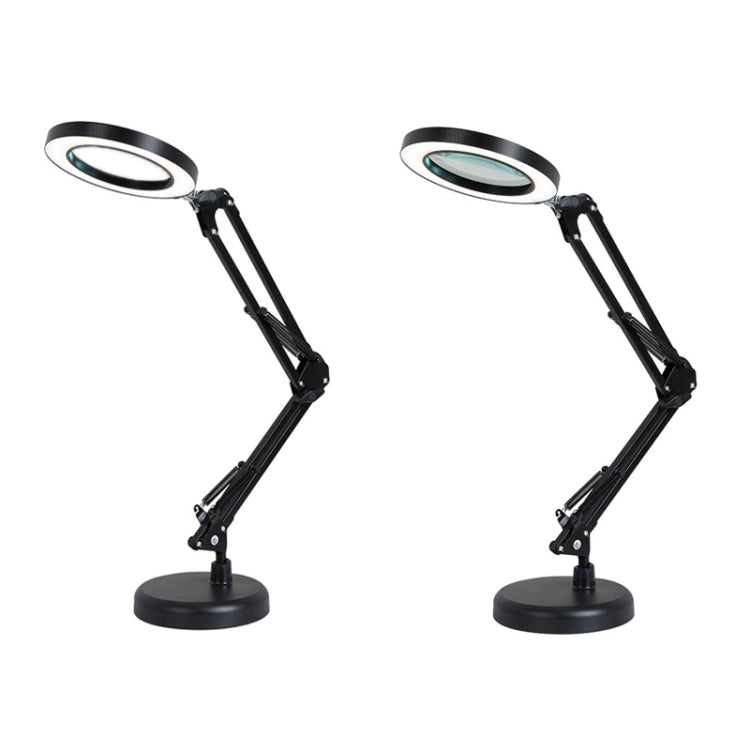 8X Magnifying Glass Lamp Beauty Nail Tattoo Repair Office Reading Lamp, Colour: With Magnifying Glass (Black) -  by PMC TechLife | Online Shopping South Africa | PMC TechLife