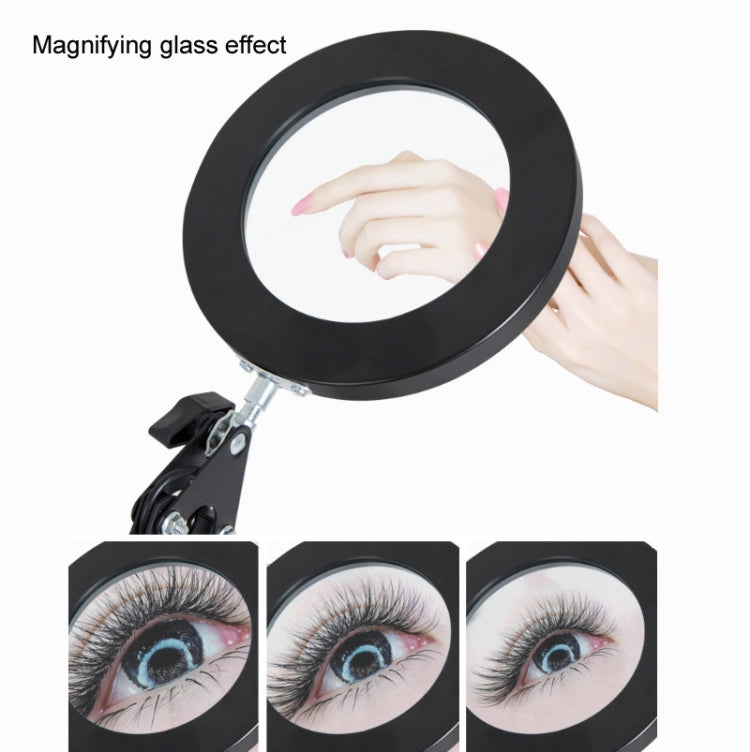8X Magnifying Glass Lamp Beauty Nail Tattoo Repair Office Reading Lamp, Colour: With Magnifying Glass (Black) -  by PMC TechLife | Online Shopping South Africa | PMC TechLife