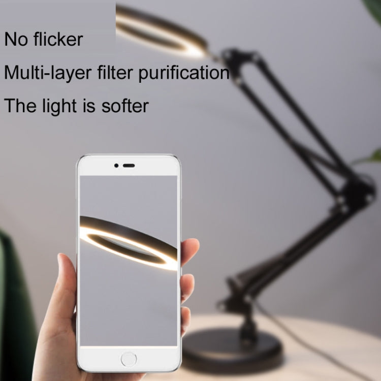 8X Magnifying Glass Lamp Beauty Nail Tattoo Repair Office Reading Lamp, Colour: With Magnifying Glass (Black) -  by PMC TechLife | Online Shopping South Africa | PMC TechLife