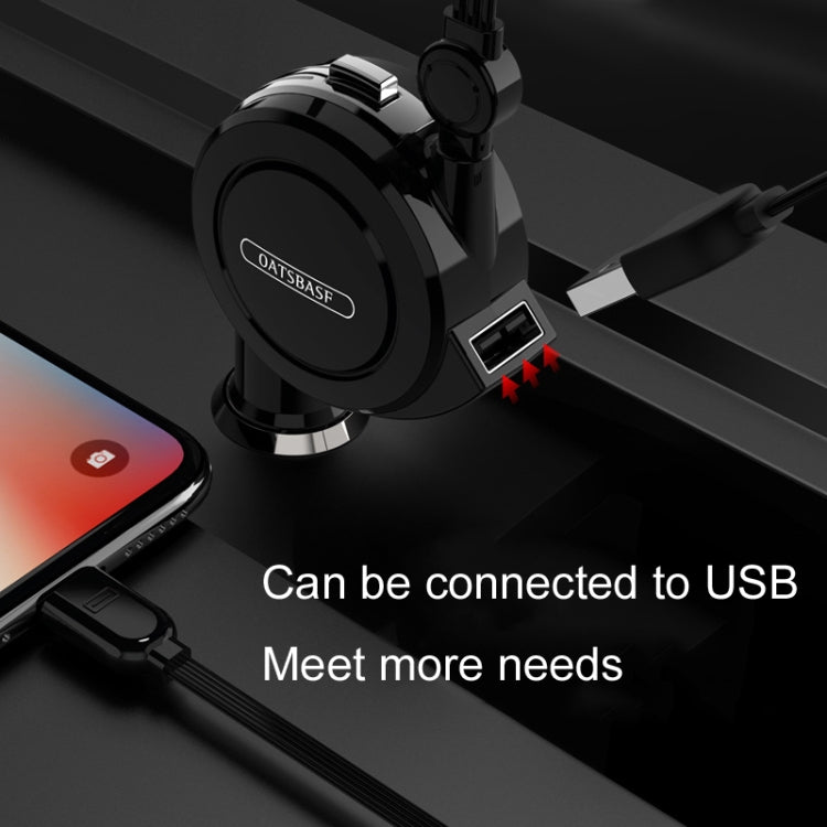 Oatsbasf 3 in 1 Multifunctional Car Charger Data Cable, Colour: 1M（Red） - free shipping - PMC TechLife - Order now!