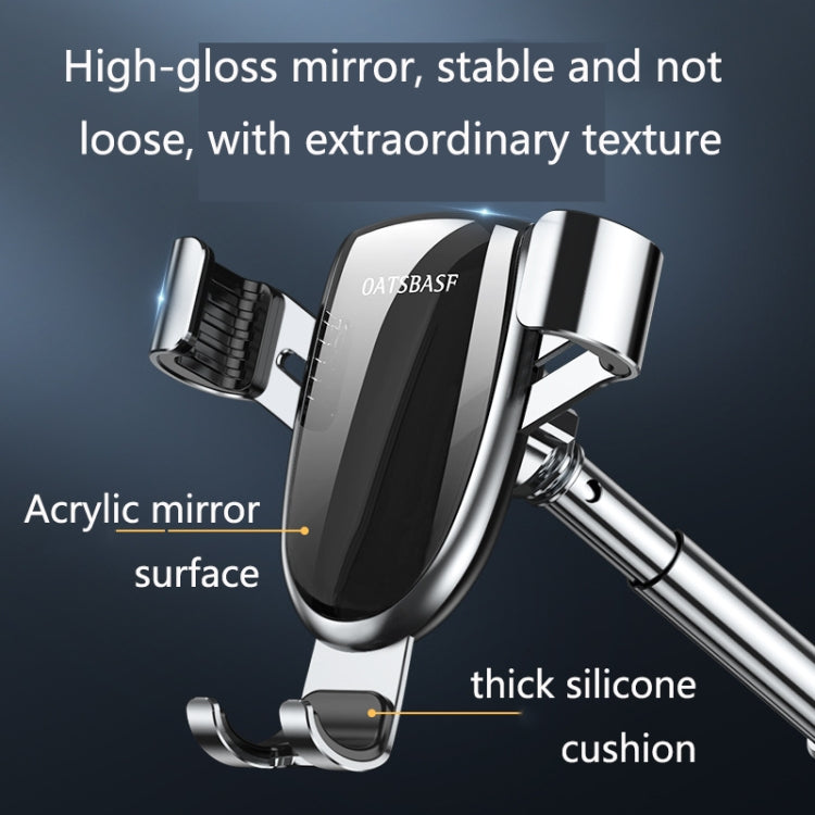 OATSBASF 03513 Phone Car Magnetic Telescopic Bracket Suction Cup Type Navigation Mobile Phone Bracket(Graphite Black) - Universal Car Holders by OATSBASF | Online Shopping South Africa | PMC TechLife | Buy Now Pay Later Mobicred