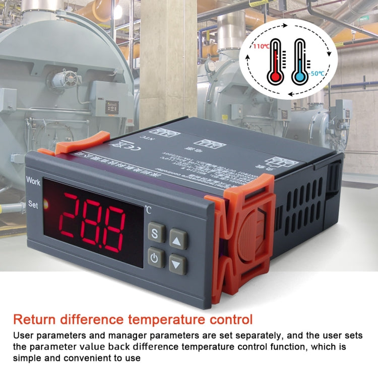 MH-1210W Digital LCD Temperature Controller Thermocouple Thermostat Regulator with Sensor Termometer, Temperature Range: -50 to 110 Degrees Celsius - Thermostat & Thermometer by PMC TechLife | Online Shopping South Africa | PMC TechLife