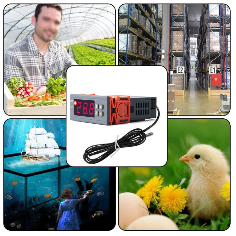 MH-1210W Digital LCD Temperature Controller Thermocouple Thermostat Regulator with Sensor Termometer, Temperature Range: -50 to 110 Degrees Celsius - Thermostat & Thermometer by PMC TechLife | Online Shopping South Africa | PMC TechLife