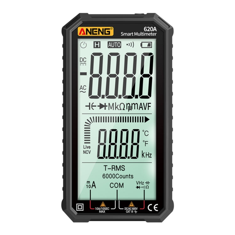 ANENG 620A Full Screen Smart Digital Multimeter(Black) - free shipping - PMC TechLife - Order now!