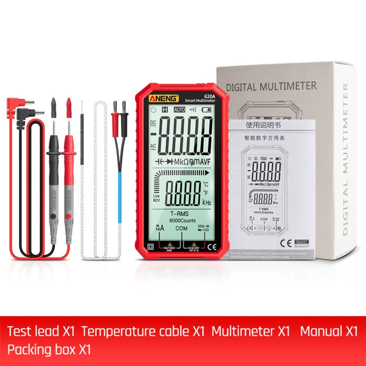 ANENG 620A Full Screen Smart Digital Multimeter(Black) - free shipping - PMC TechLife - Order now!