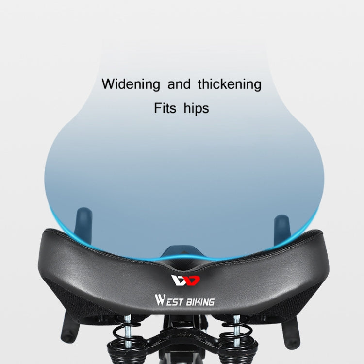 WEST BIKING Bicycle Riding Big Butt Comfortable Saddle(Black Groove) - free shipping - PMC TechLife - Order now!