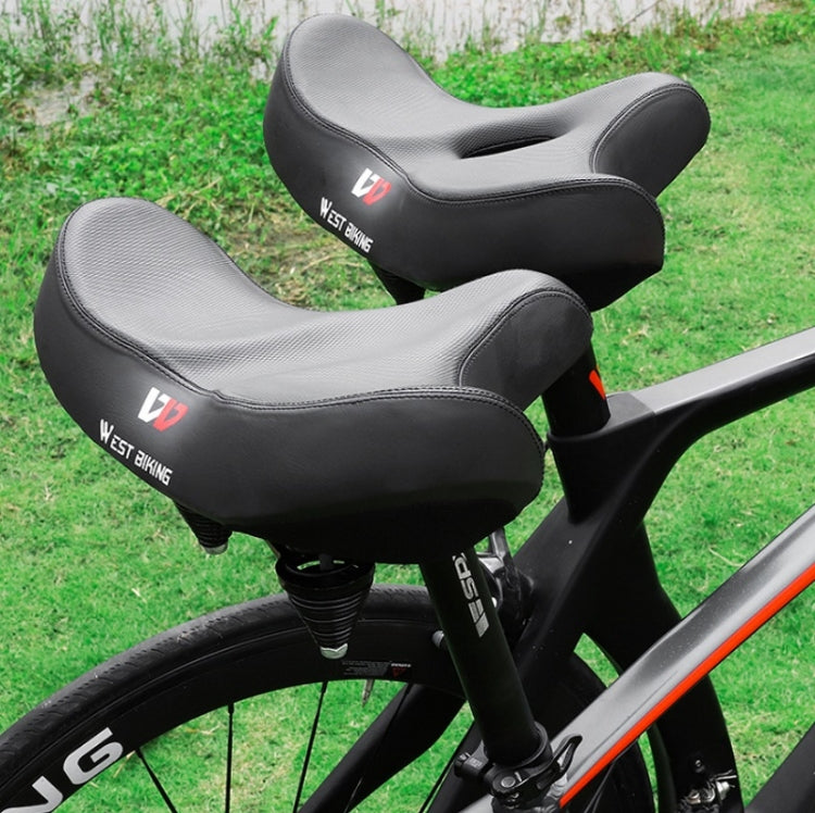 WEST BIKING Bicycle Riding Big Butt Comfortable Saddle(Black Hollow Windshield) - free shipping - PMC TechLife - Order now!