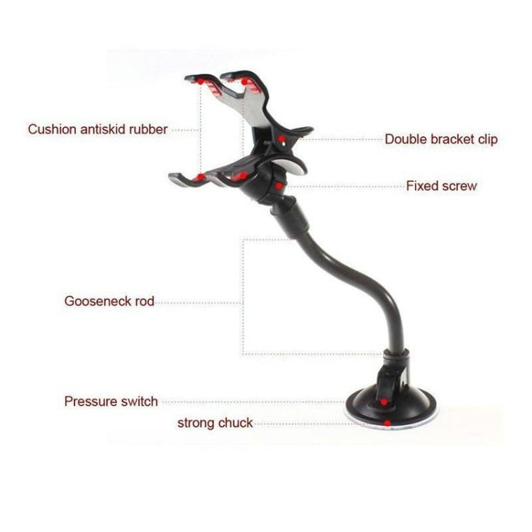 Universal Suction Cup Car Windshield Mount Phone Holder Glass Sticky Bracket - free shipping - PMC TechLife - Order now!