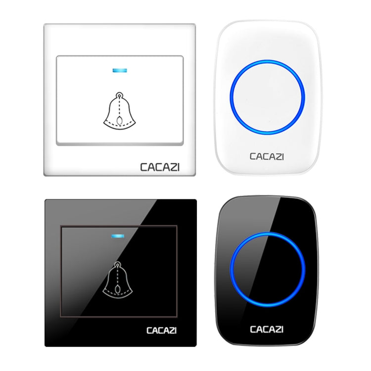 CACAZI H10 1 For 1 Wireless Smart Doorbell without Battery, Plug:US Plug(White) - free shipping - PMC TechLife - Order now!