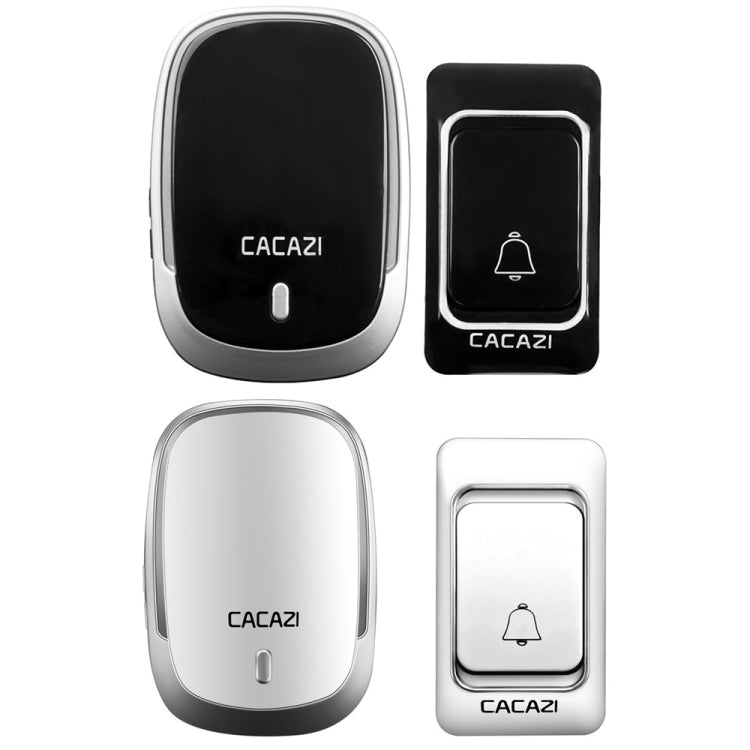 CACAZI Smart Waterproof Music Wireless Doorbell Multifunctional Pager, Style: US Plug(Black) - free shipping - PMC TechLife - Order now!