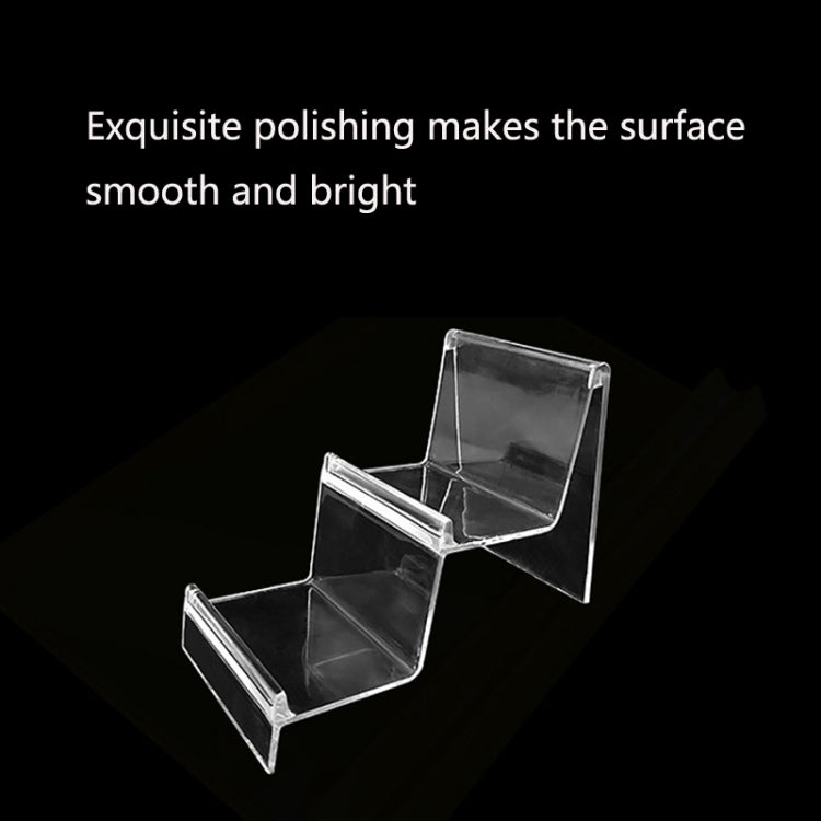 10 PCS Thickened Transparent Wallet Holder Plastic Phone Mask Display Stand Counter Display Stand,Specification: No. 4 3 Layer - Desktop Holder by PMC TechLife | Online Shopping South Africa | PMC TechLife