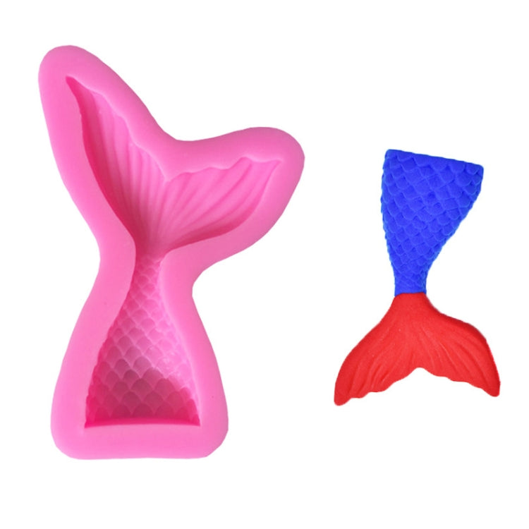 Mini Mermaid Tail Liquid Silicone Mold Fondant Baking Mold, Specification: Large (Pink) 15-94 - Food Molds by PMC TechLife | Online Shopping South Africa | PMC TechLife