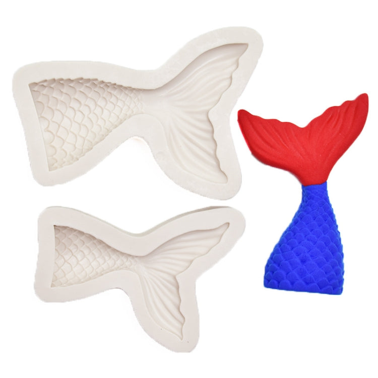 Mini Mermaid Tail Liquid Silicone Mold Fondant Baking Mold, Specification: Large (Gray) 15-94 - Food Molds by PMC TechLife | Online Shopping South Africa | PMC TechLife