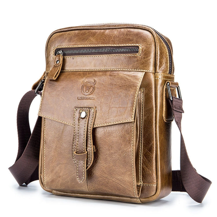 BULL CAPTAIN 053 Men Messenger Bag Cowhide Large Capacity Briefcase, Specification���Large (Dark Brown) - Single-shoulder Bags by BULL CAPTAIN | Online Shopping South Africa | PMC TechLife | Buy Now Pay Later Mobicred