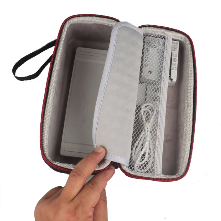For Bose SoundLink Mini 2 Bluetooth Speaker Protection Portable Bag(Black+Grey) - Protective Case by PMC TechLife | Online Shopping South Africa | PMC TechLife