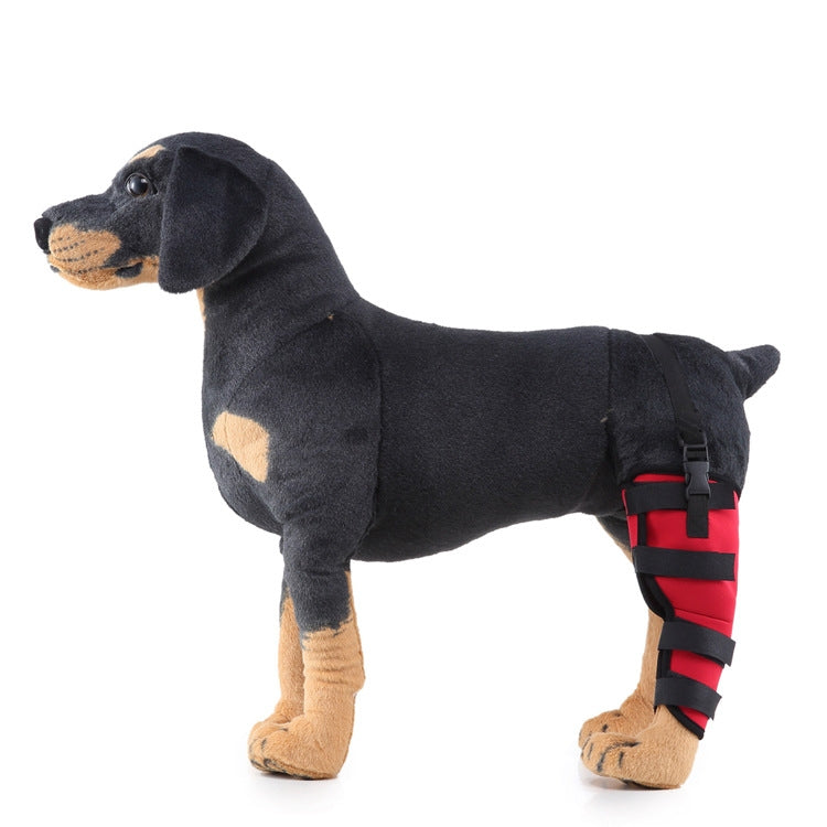 HJ19 Pet Surgery Rehabilitation Back Leg Protector Walking Aids, Size: S(Red Left Back Leg) - Pet Care by PMC TechLife | Online Shopping South Africa | PMC TechLife