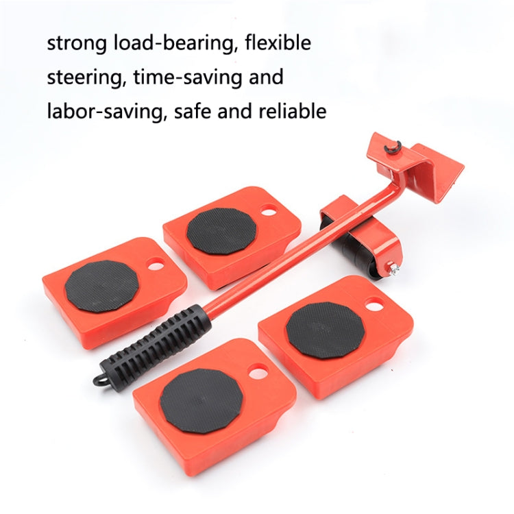 CY-0102 5 in 1 Household Moving Bed Heavy Object Moving Pulley Furniture Shifter Multifunctional Carrier, Model: Yellow (300KG) - Moving tools by PMC TechLife | Online Shopping South Africa | PMC TechLife