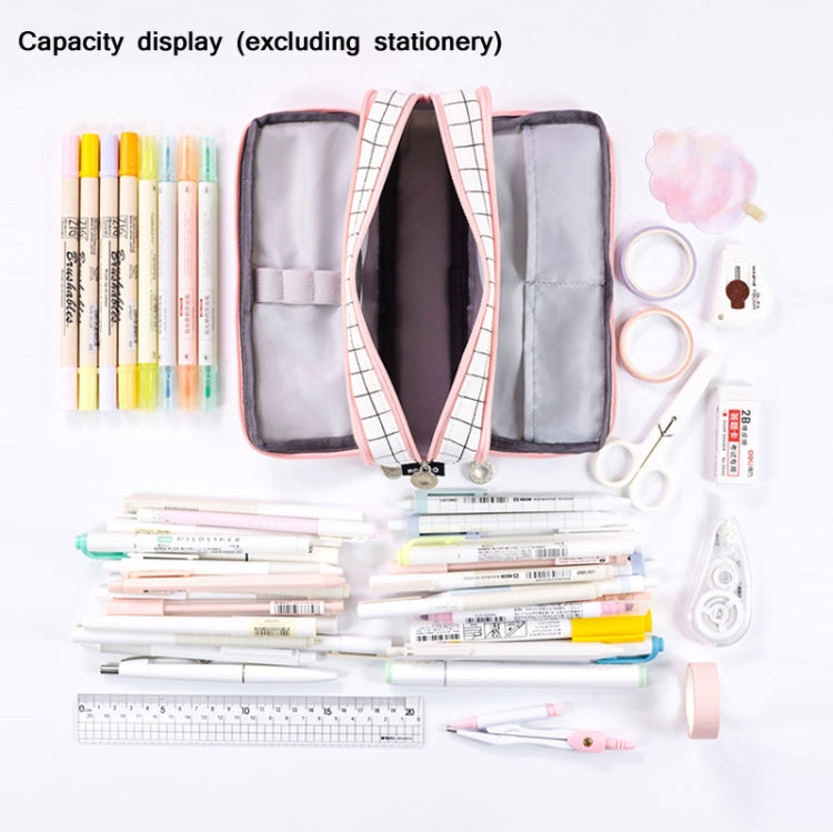 Angoo Double-Open Multi-Layer Stationery Pencil Case Multifunctional Cosmetic Bag(Ink Painting) - Pen Holder by Angpoo | Online Shopping South Africa | PMC TechLife | Buy Now Pay Later Mobicred