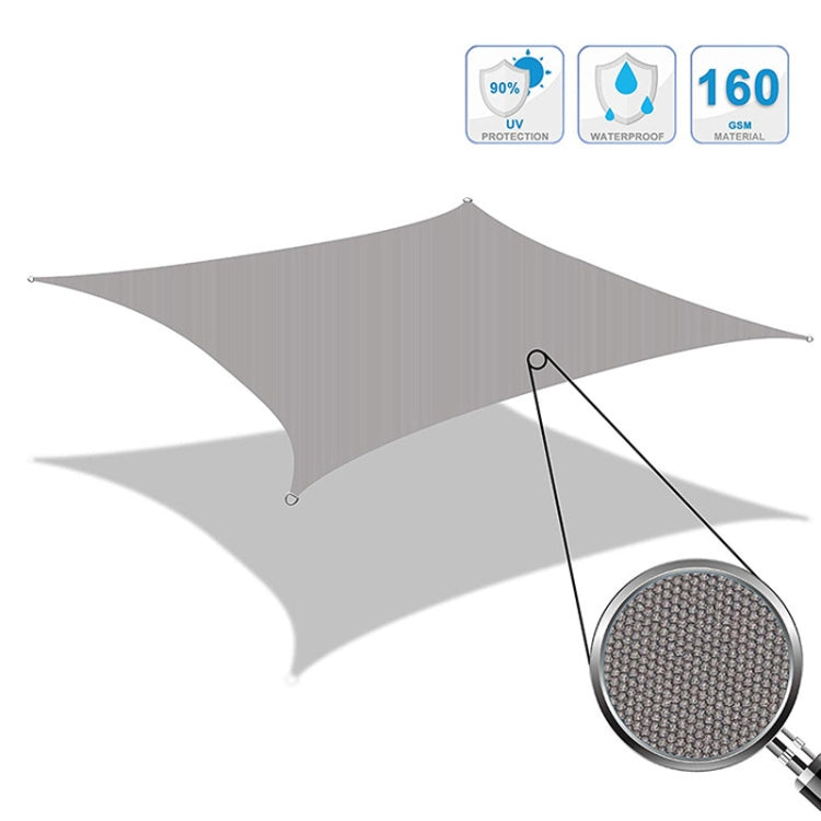 Outdoor Garden Sunshade Sail Waterproof Anti-UV Canopy, Size: 4m x 5m(Beige) - Tents & Accessories by PMC TechLife | Online Shopping South Africa | PMC TechLife