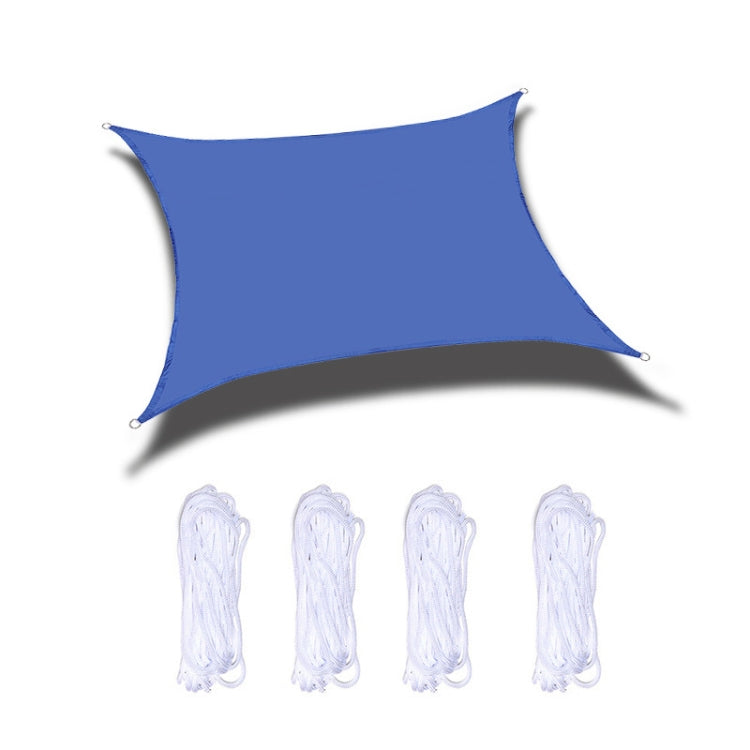 Outdoor Garden Sunshade Sail Waterproof Anti-UV Canopy, Size: 4m x 4m(Royal Blue) - Tents & Accessories by PMC TechLife | Online Shopping South Africa | PMC TechLife