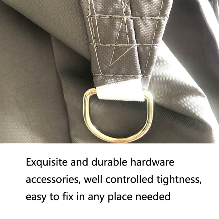 Triangle Outdoor Garden Sunshade Sail Waterproof Anti-UV Canopy, Size: 2m x 2m x 2m(Beige) - Tents & Accessories by PMC TechLife | Online Shopping South Africa | PMC TechLife