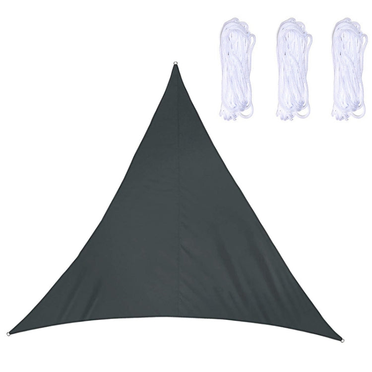 Triangle Outdoor Garden Sunshade Sail Waterproof Anti-UV Canopy, Size: 3m x 3m x 3m(Black) - Tents & Accessories by PMC TechLife | Online Shopping South Africa | PMC TechLife