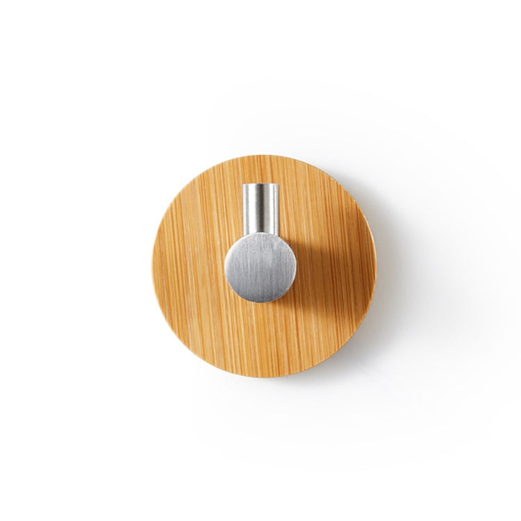 Bamboo Hook Bathroom Kitchen Towel Coat Hook Stainless Steel Door Sticky Hook(Single Hook) - Shelf & Hooks by PMC TechLife | Online Shopping South Africa | PMC TechLife