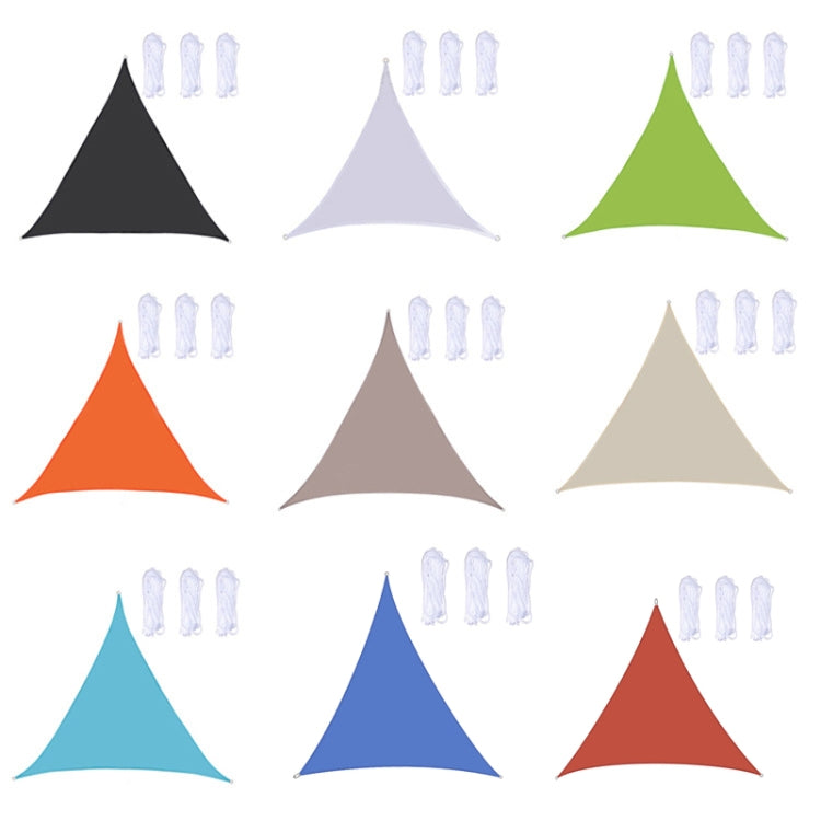 Triangle Outdoor Garden Sunshade Sail Waterproof Anti-UV Canopy, Size: 6m x 6m x 6m(White) - Tents & Accessories by PMC TechLife | Online Shopping South Africa | PMC TechLife