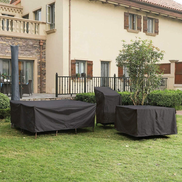 Outdoor Oxford Cloth Furniture Cover Garden Dustproof Waterproof And UV-Proof Table And Chair Protective Cover, Size: 250x200x80cm(Black) - Dust Covers by PMC TechLife | Online Shopping South Africa | PMC TechLife