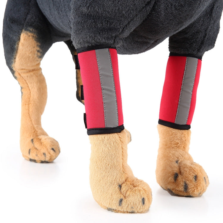 Pet Knee Protector Dog Surgery Injury Protective Cover, Size: M(Red Reflection) - Pet Care by PMC TechLife | Online Shopping South Africa | PMC TechLife