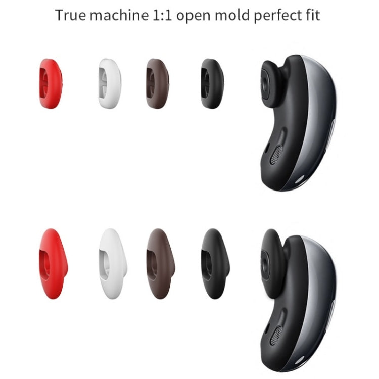 2 Sets Bluetooth Earphone Silicone Earplug Caps For Samsung Galaxy Buds Live(White-2 Pairs) - Anti-dust & Ear Caps by PMC TechLife | Online Shopping South Africa | PMC TechLife