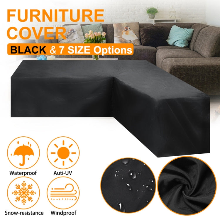 Outdoor Garden Furniture Corner Sofa Cover Dustproof Table Cover, Size: 300x300x98cm(Black) - Dust Covers by PMC TechLife | Online Shopping South Africa | PMC TechLife