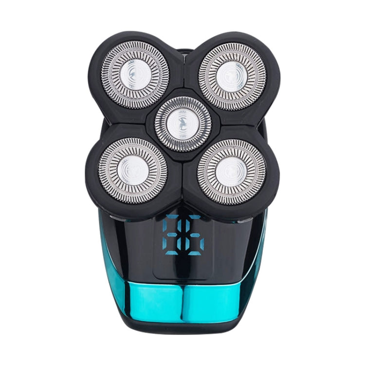 Electric Shaver Rechargeable Razor Intelligent Digital Display Bald Hair Clipper,Style: Blue - free shipping - PMC TechLife - Order now!