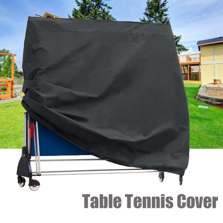 Outdoor Waterproof And Dustproof Table Tennis Table Cover, Size: 165x70x185cm(Black Outside Silver Inside) - Dust Covers by PMC TechLife | Online Shopping South Africa | PMC TechLife