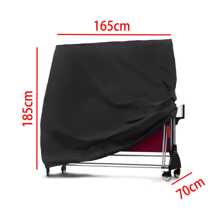 Outdoor Waterproof And Dustproof Table Tennis Table Cover, Size: 165x70x185cm(Black Outside Silver Inside) - Dust Covers by PMC TechLife | Online Shopping South Africa | PMC TechLife