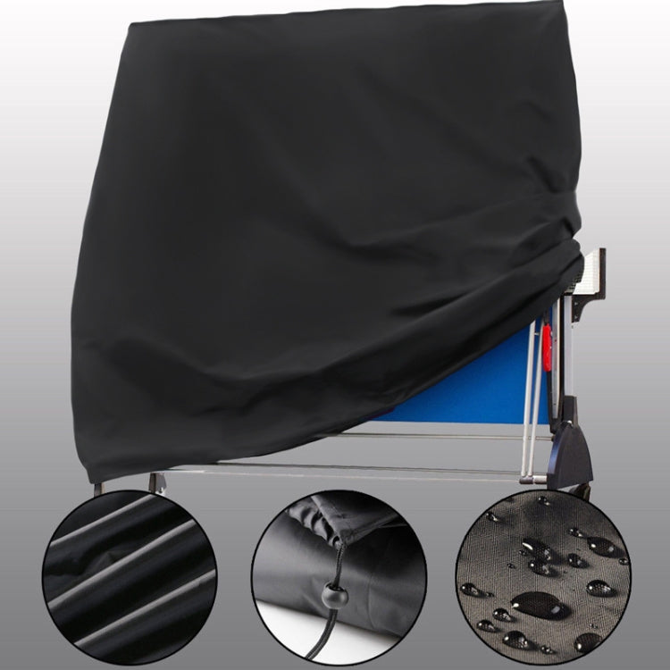 Outdoor Waterproof And Dustproof Table Tennis Table Cover, Size: 165x70x185cm(Black Outside Silver Inside) - Dust Covers by PMC TechLife | Online Shopping South Africa | PMC TechLife