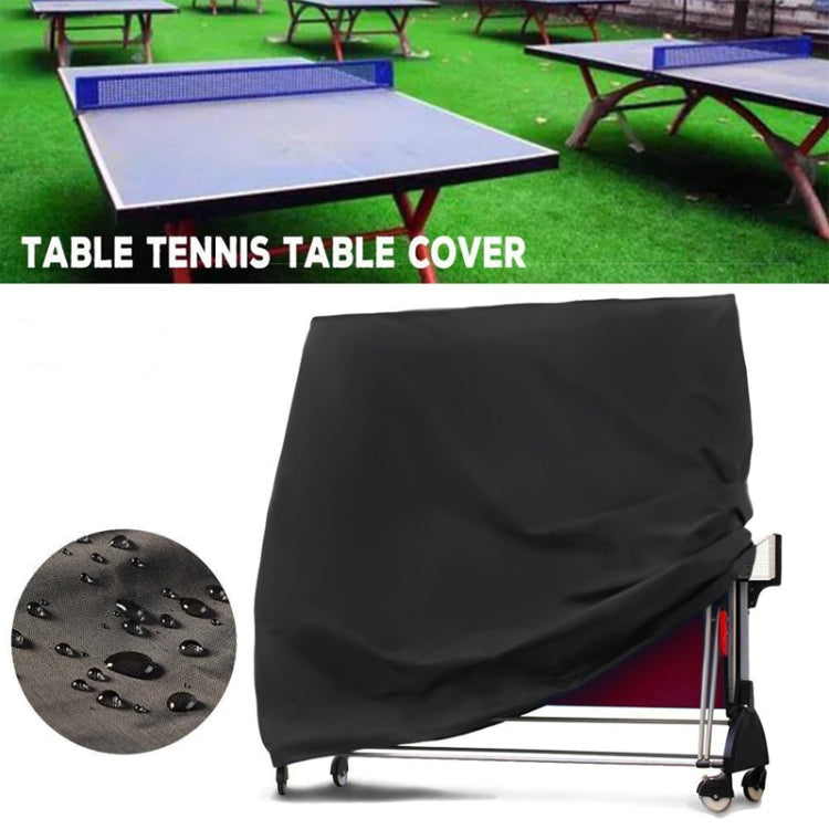 Outdoor Waterproof And Dustproof Table Tennis Table Cover, Size: 165x70x185cm(Black Outside Silver Inside) - Dust Covers by PMC TechLife | Online Shopping South Africa | PMC TechLife
