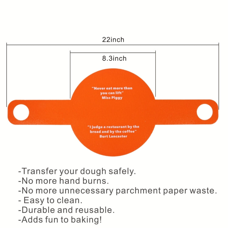 Oven Accessories Bread Dough Transfer Baking Mat Long Handle Extraction Mat(Orange) - Baking mat & Bakewares by PMC TechLife | Online Shopping South Africa | PMC TechLife