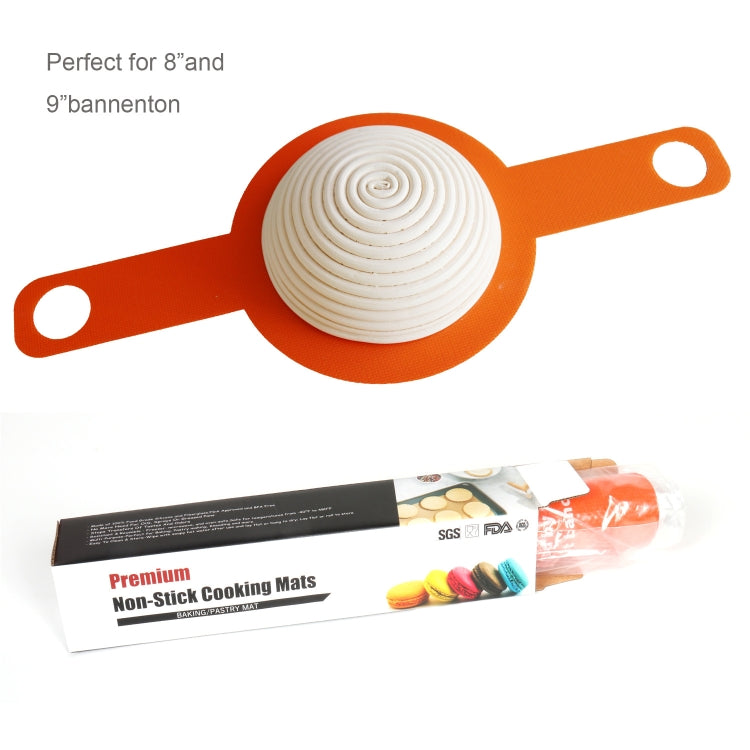 Oven Accessories Bread Dough Transfer Baking Mat Long Handle Extraction Mat(Orange) - Baking mat & Bakewares by PMC TechLife | Online Shopping South Africa | PMC TechLife