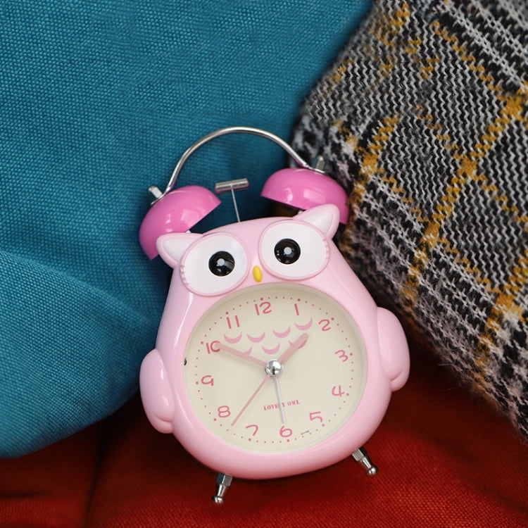 3 Inch Children Cartoon Owl Luminous Silent Bedside Snooze Small Alarm Clock(Gray) - Alarm Clocks by PMC TechLife | Online Shopping South Africa | PMC TechLife