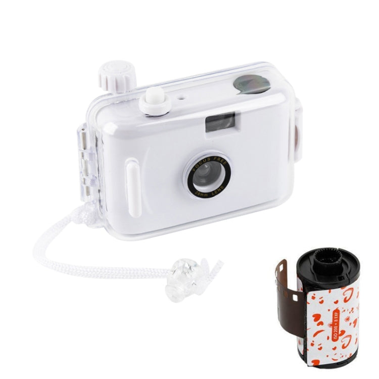 Cute Retro Film Waterproof Shockproof Camera With Disposable Film(All White Shell) - free shipping - PMC TechLife - Order now!