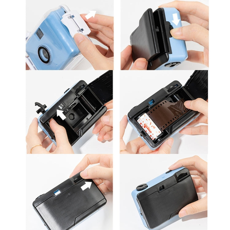 Cute Retro Film Waterproof Shockproof Camera With Disposable Film(All White Shell) - free shipping - PMC TechLife - Order now!