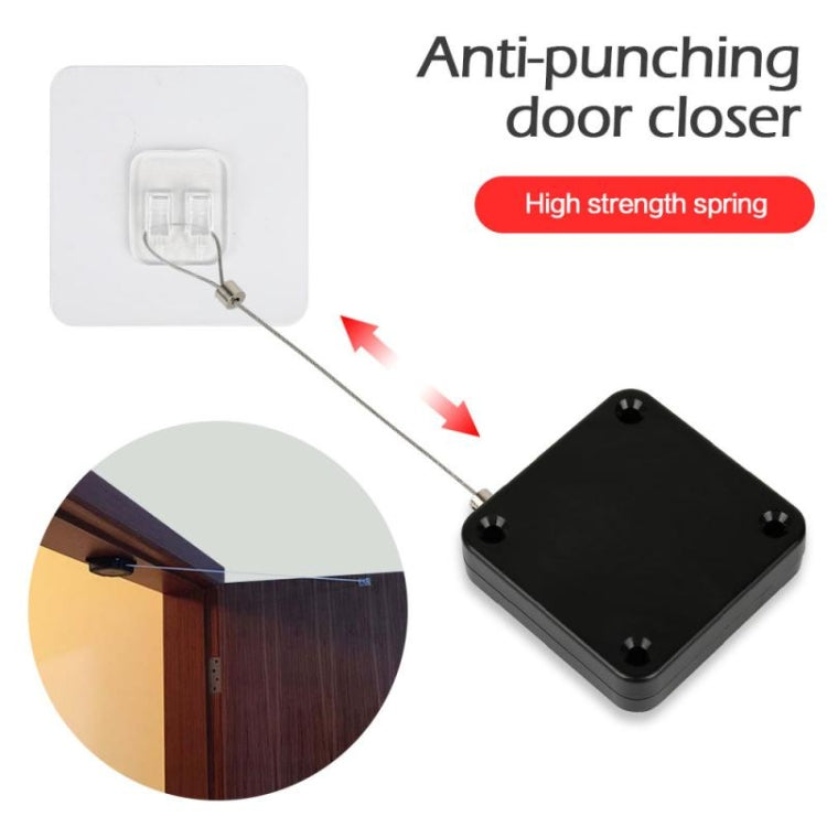 P093 Automatic Doorkeeper Telescher Door Closer Sliding Door Anti-Theft Box, Specification: 2nd Generation Black All Glue 800g 1m - Furniture Accessories by PMC TechLife | Online Shopping South Africa | PMC TechLife