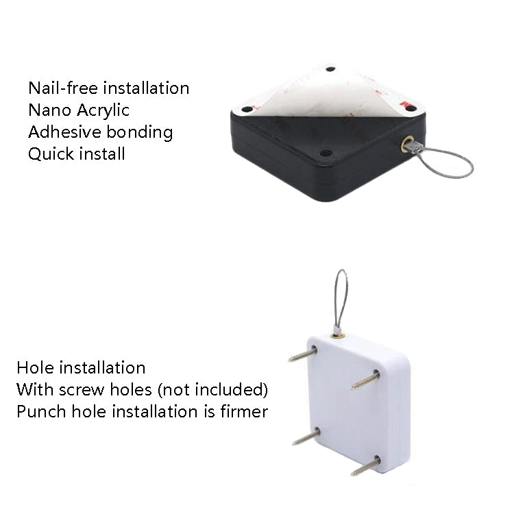 P093 Automatic Doorkeeper Telescher Door Closer Sliding Door Anti-Theft Box, Specification: 2nd Generation Black All Glue 800g 1m - Furniture Accessories by PMC TechLife | Online Shopping South Africa | PMC TechLife