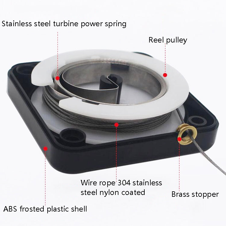 P093 Automatic Doorkeeper Telescher Door Closer Sliding Door Anti-Theft Box, Specification: 3rd Generations White All Glue 800g 1.2m - Furniture Accessories by PMC TechLife | Online Shopping South Africa | PMC TechLife